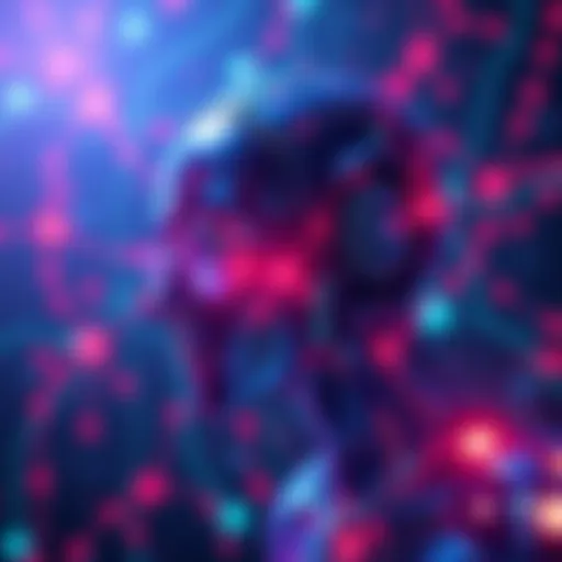 A visual representation of Prime Intellect's new AI model, INTELLECT-3, demonstrating its advanced capabilities with complex neural network visuals and digital elements.