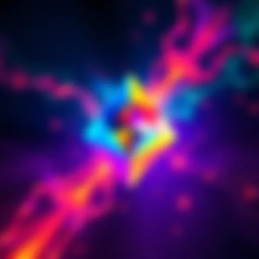 A colorful logo representing Prism Ascendancy with dynamic shapes and patterns, symbolizing its influence in culture and technology in 2026.