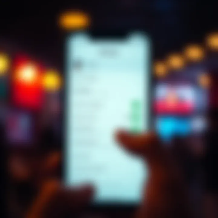 A smartphone screen showing account settings with options to hide posts and comments for privacy.
