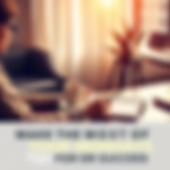 A person sitting at a desk with a cup of coffee and a planner, preparing for a productive week ahead.