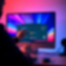 A user creating a separate workspace on a computer screen with a vibrant interface for Project-Only Memory.