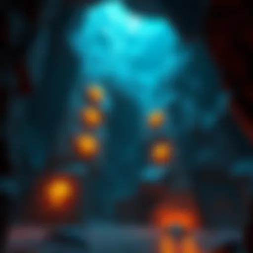 Cave walls displaying unique directional marks for players to follow in Project Utgardr
