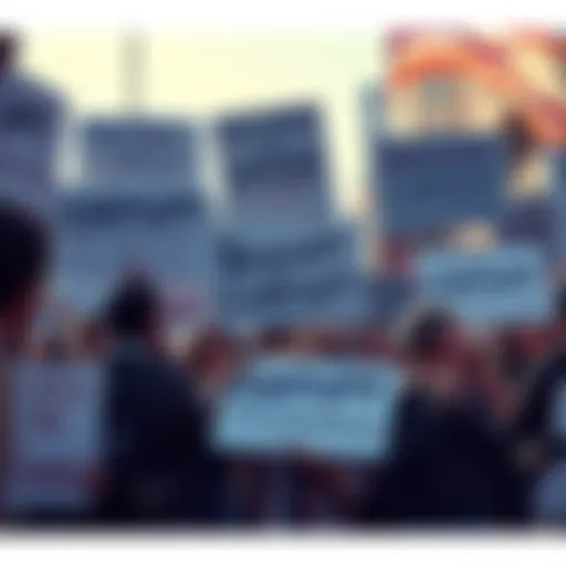 People holding signs expressing their dissatisfaction with ChatGPT changes and calling for subscription cancellations, with the hashtag #FireSamAltman visible.