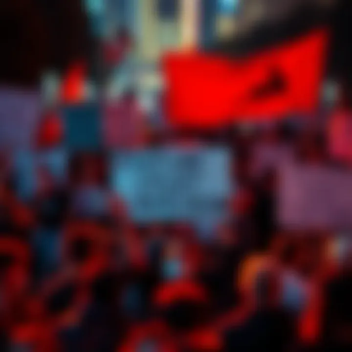 A diverse group of protesters holding signs and banners during a demonstration, expressing anti-establishment views
