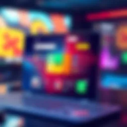 Screenshot showing the homepage design of a puzzle app with colorful layout and interactive elements.