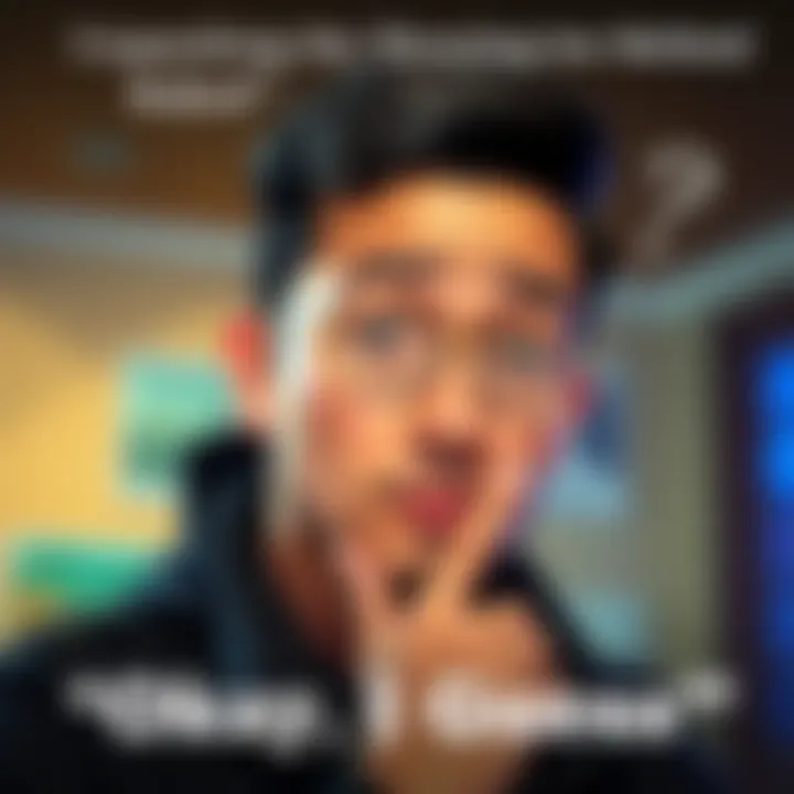 Person looking puzzled A person with a thoughtful expression, pondering the meaning of a phrase, showing curiosity and contemplation.