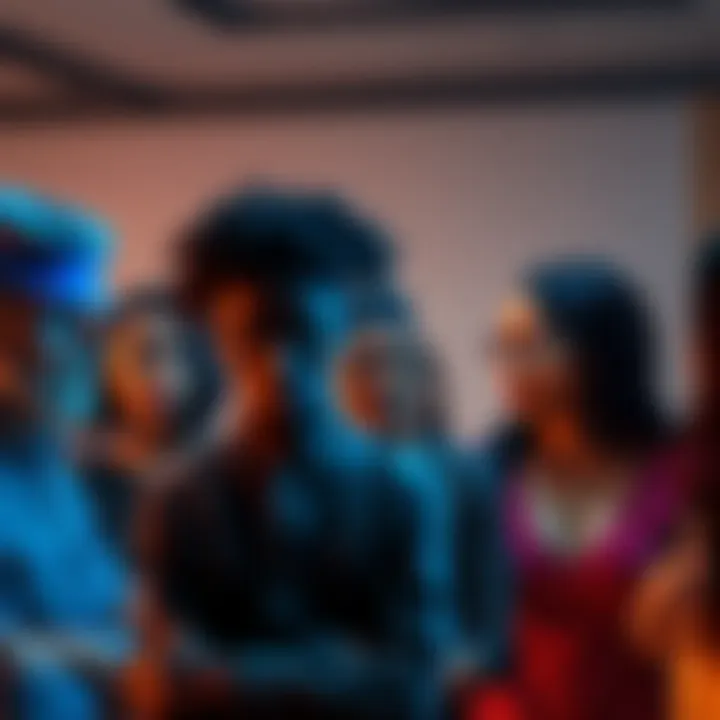 Group of people looking confused and discussing strange comments made recently