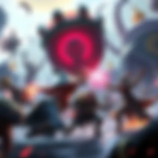 A scene showing players engaging in PvP combat in a fantasy environment, with character buffs and unique builds visible in the battle, highlighting the dynamic gameplay of roguelike mechanics.