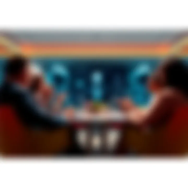 PwC US leader talking to partners about the importance of adapting to AI technology in a meeting room