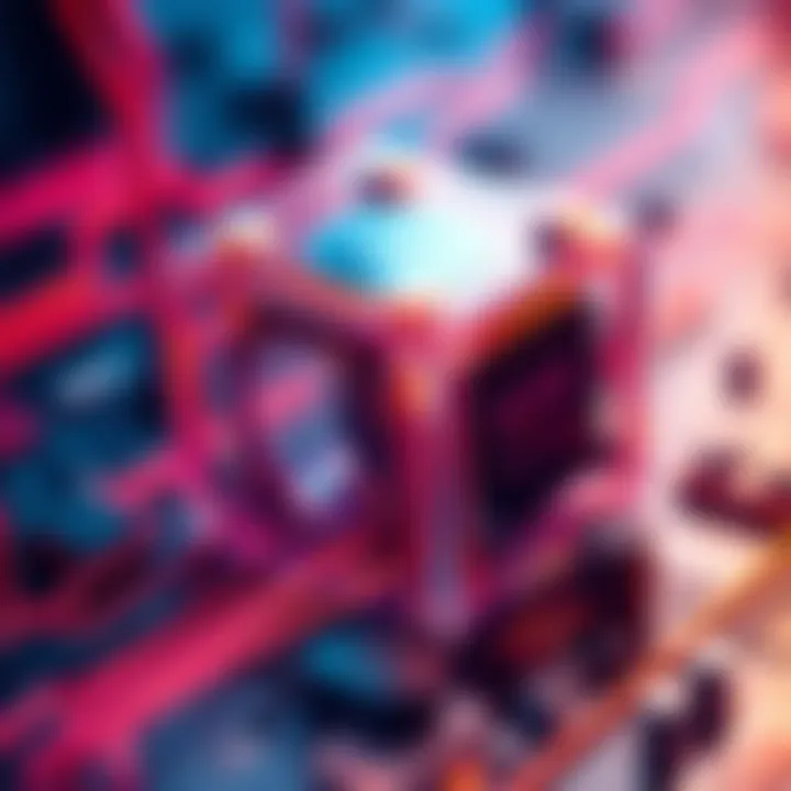 A close-up view of a new technology piece used in quantum computers, showing its advanced structure and design.