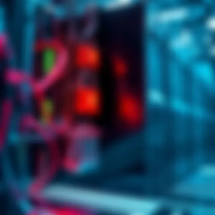 A 133-qubit quantum computer is shown working on breaking a 5-bit elliptic curve encryption key, highlighting advancements in quantum computing.