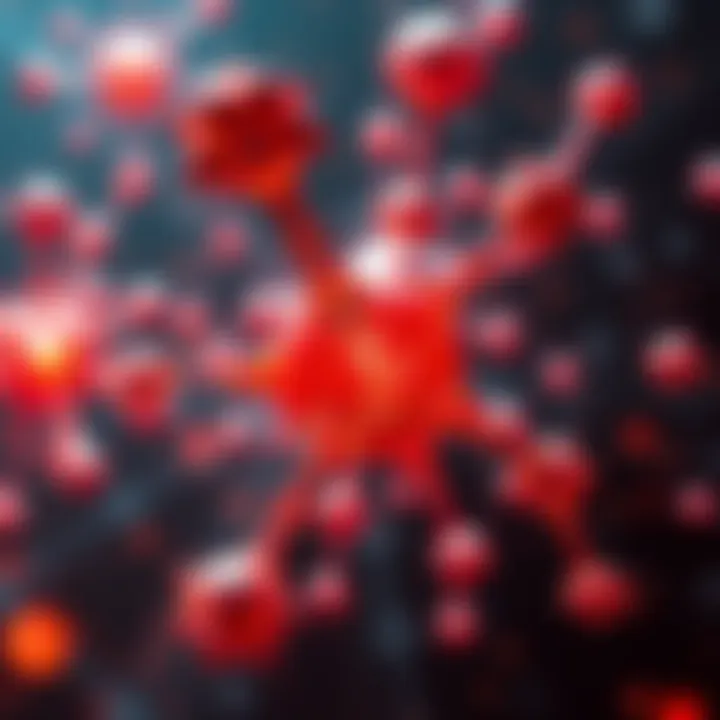 A visual representation of a newly created molecule made possible by quantum computing, showcasing its complex structure and potential scientific significance.