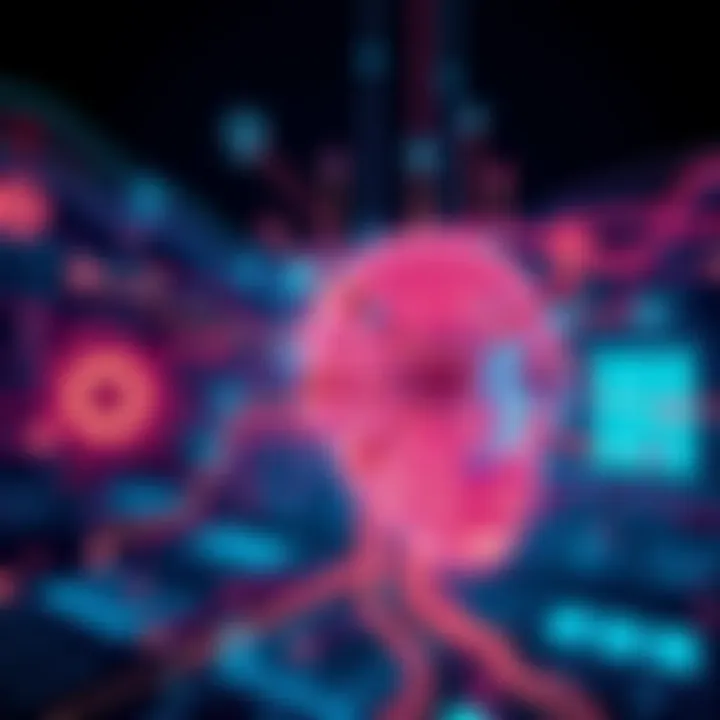 Qwen 3.5 AI Model Features Illustration showing the features of Qwen 3.5 AI model with tech elements and applications