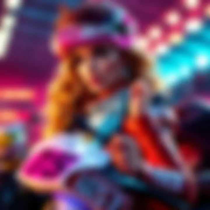 Racing Queen showcasing new content with exciting visuals for her followers