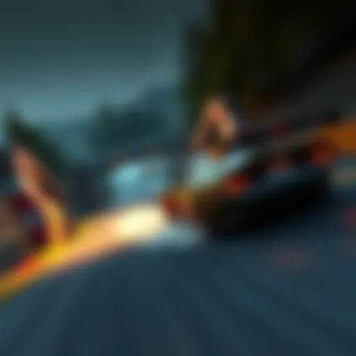 A racing car on a technical road with high grip tires, showcasing precision driving in a gameplay video.