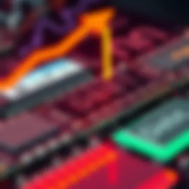 A graphic showing RAM chips with a falling price arrow and symbols of debt, reflecting financial struggles in the AI era.