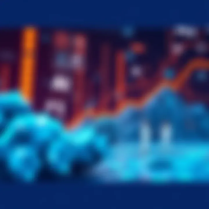 A visual representation of artificial intelligence growth with futuristic elements and researchers collaborating