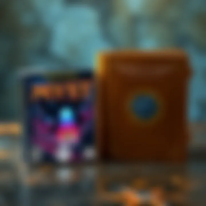 A rare First Edition MYST game for Mac from 1993 next to a signed first edition of the Book of Atrus, highlighting their significance for collectors.