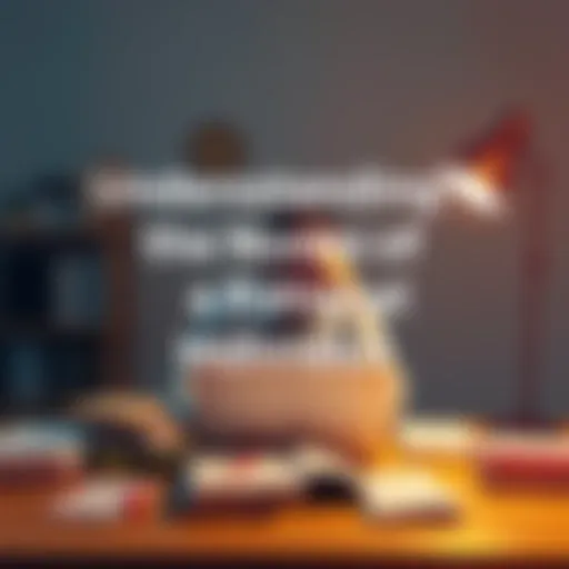 A person sitting at a desk with a laptop, deep in thought, surrounded by books and notes, representing rational decision-making.