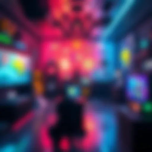 A vibrant display of various real-time game assets in an engaging gaming environment.