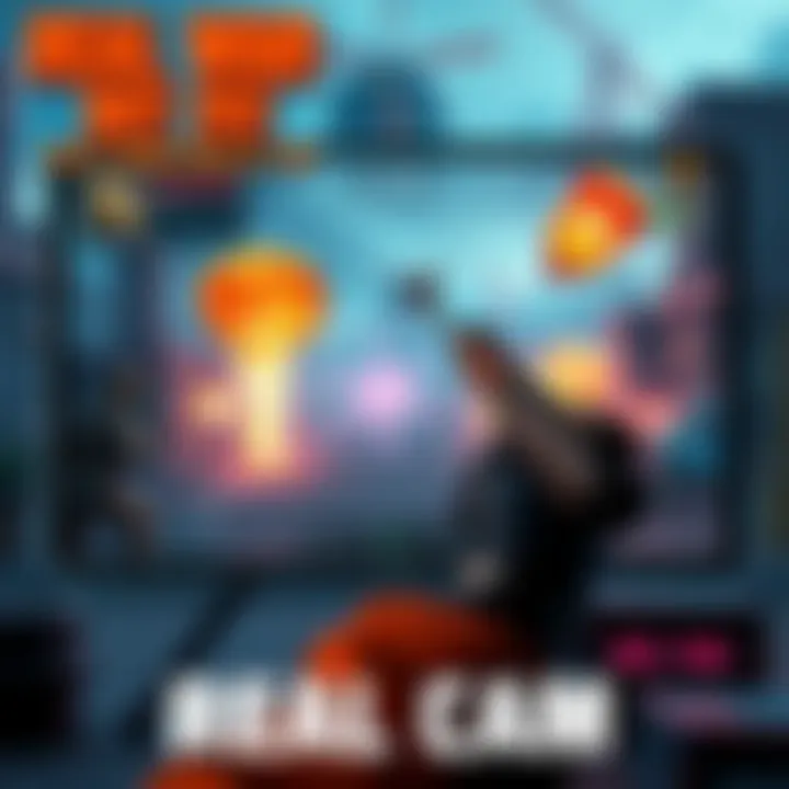 Screenshot of the game Real War: Not Fake showing action gameplay with vibrant graphics