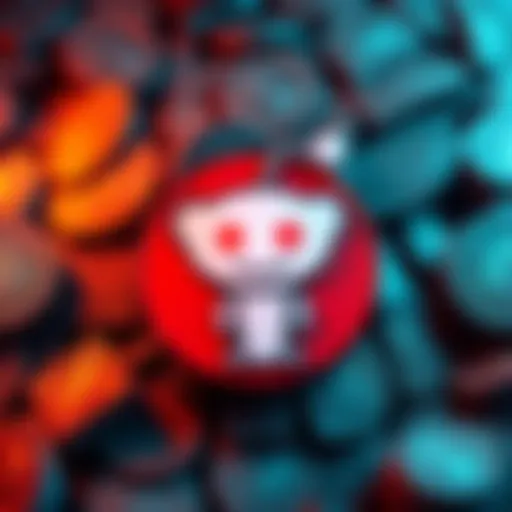 Reddit logo surrounded by dollar signs symbolizing its profit from user-generated content sold for AI training.