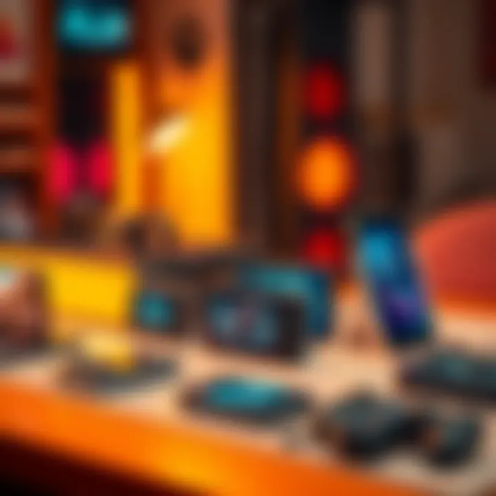 A variety of smaller gadgets on a table showing their reduced sizes