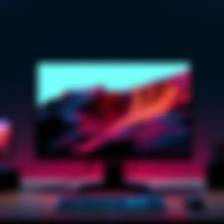 A computer screen displaying a scene rendering process with a clear background