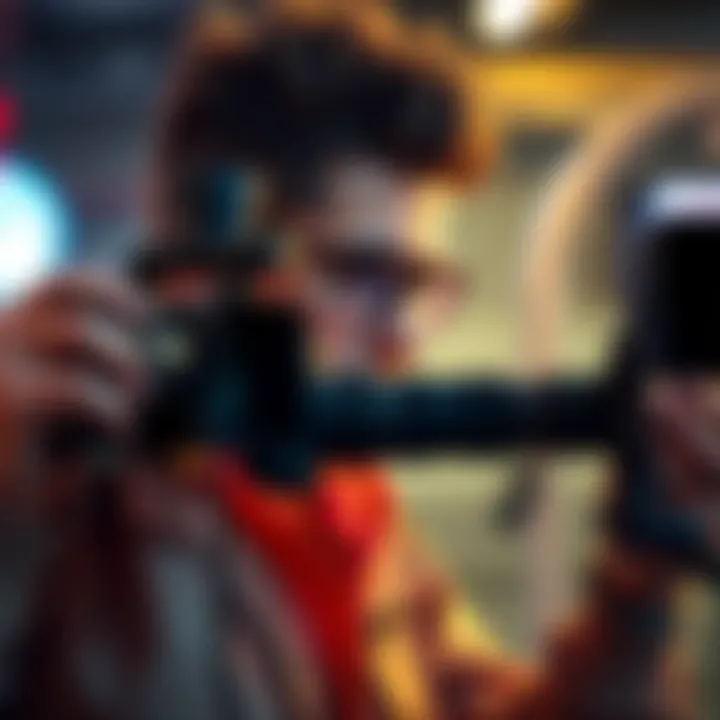 An animation specialist adjusting two cameras to optimize rendering for overlapping sequences