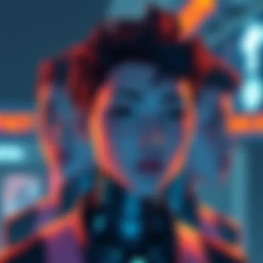 A digital illustration showing a character that looks similar each time, highlighting issues of algorithm bias in AI systems.