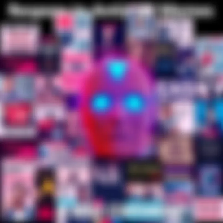 A colorful collage of viral memes criticizing AI, featuring text and graphics that reflect the debate on talent and creativity in the digital age.