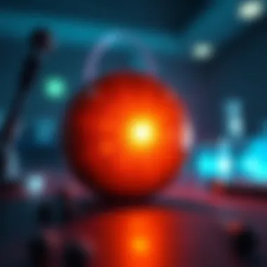 A close-up of a human retina reacting to light in a lab setting, showing bright light reflection on the surface.