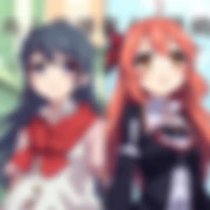 A side-by-side comparison of old and new character designs from 'My Sister, My Writer', showcasing bright colors and improved details in the new artwork.