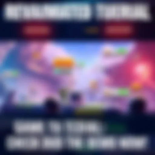 A screenshot showcasing the new features of a game tutorial with improved graphics and gameplay elements