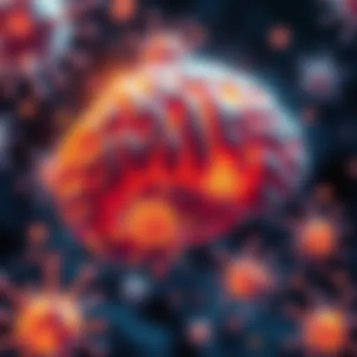 Illustration showing healthy brain cells brightening after blocking an enzyme related to Parkinson's disease.