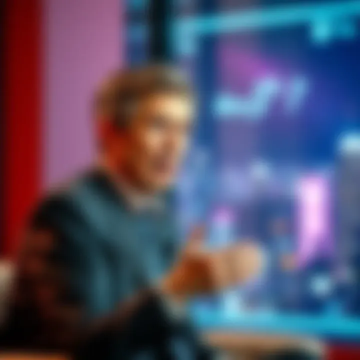 RFK Jr. speaking on a talk show about using AI for fast drug approvals, with a focused expression