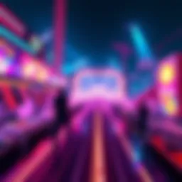 A screenshot of a rhythm action game in Unity showing colorful audio layers reacting to player actions with dynamic visuals.