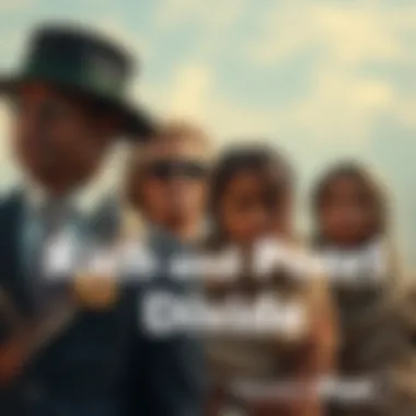 Rich and Poor Divide A stark contrast showing wealthy individuals in luxury attire and a struggling family in worn clothing, emphasizing the gap between economic classes.