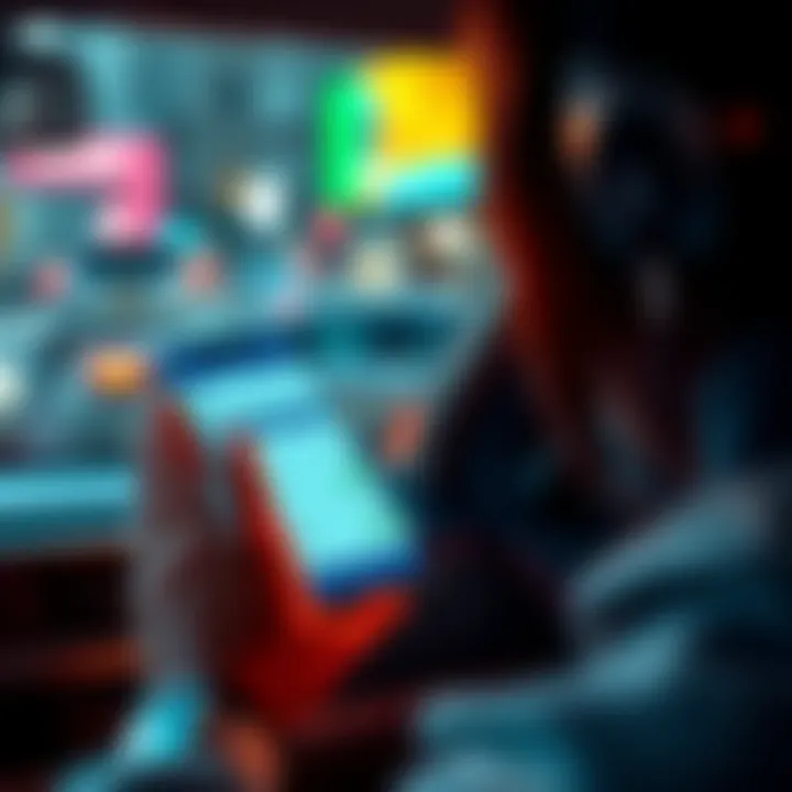 A person using a smartphone to compare rideshare prices before booking a trip with a rideshare app