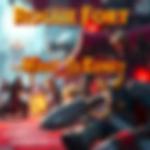 A scene from Roguefort showcasing characters in a fantasy setting with vibrant colors and action elements.