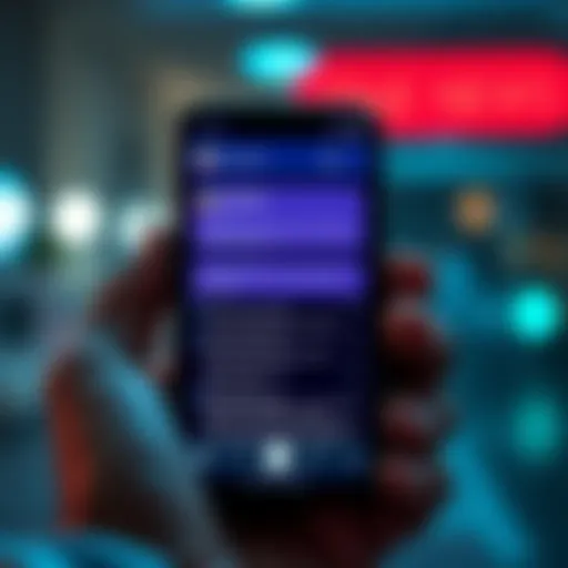 A phone screen showing a role play chat with repeated messages at the bottom, indicating a glitch.