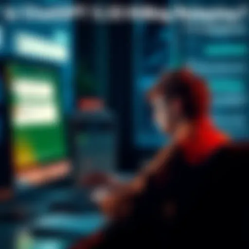 A frustrated person sitting at a computer, looking disappointed while interacting with a chat AI. The screen shows generic chat responses, highlighting the lack of personality in characters.