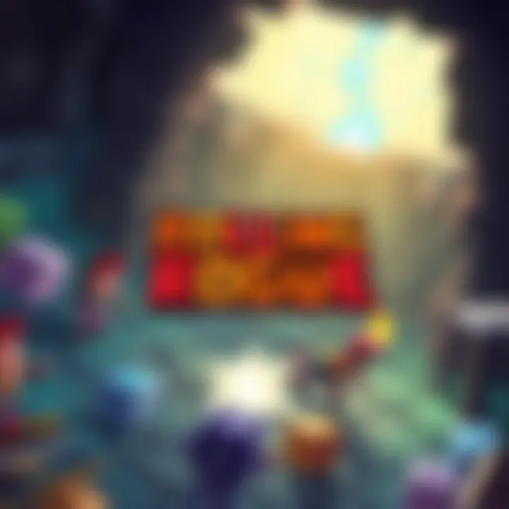 Cover illustration of Rolling Rogue featuring a pixel-style dungeon with colorful dice and characters in action