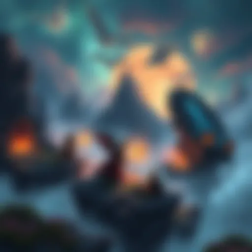 A digital artist using ChatGPT to generate Dungeons and Dragons-style artwork, featuring fantasy landscapes and characters.