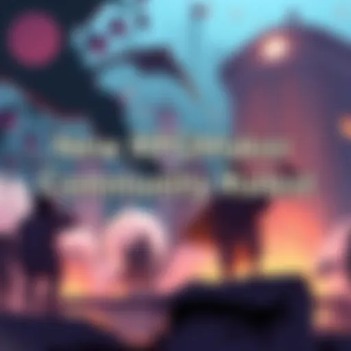 Illustration showing new community guidelines and AI discussion topics for RPGMaker