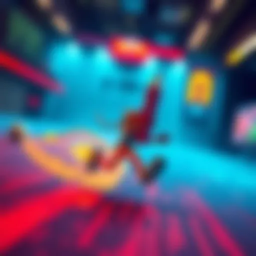 A colorful running pencil animation representing a game prototype concept