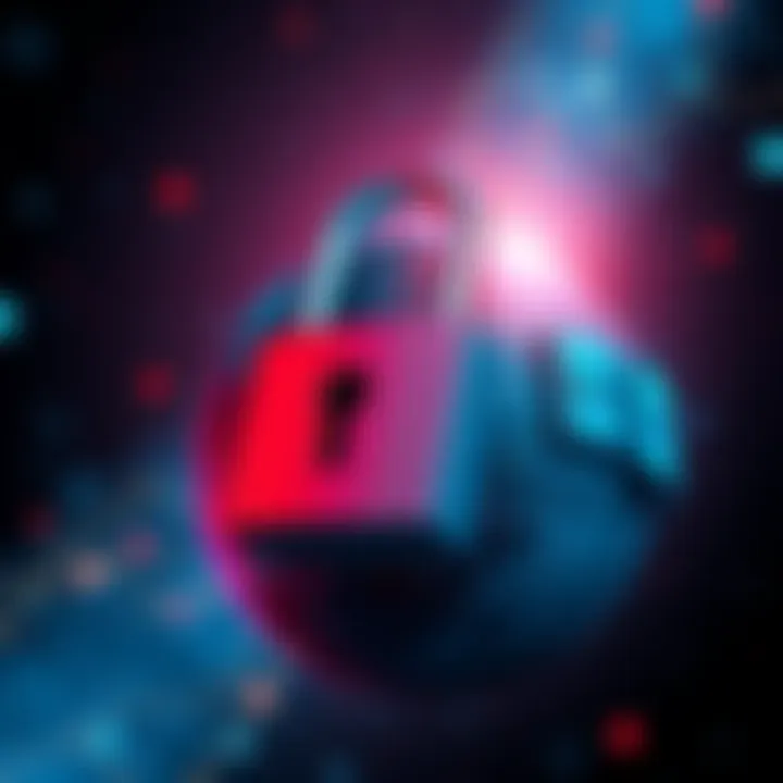 A digital illustration showing a locked padlock over a globe symbolizing restricted internet access in Russia due to VPN regulations.