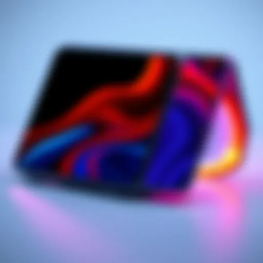 A close-up of the Samsung Galaxy Z Fold 8 showcasing its foldable design and sleek features