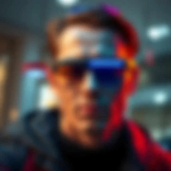 Sleek Samsung smart glasses with modern design and innovative features