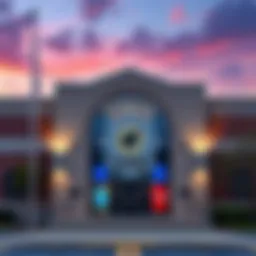 Exterior of Savannah Police Department with the logo visible, highlighting the location of recent employee terminations.